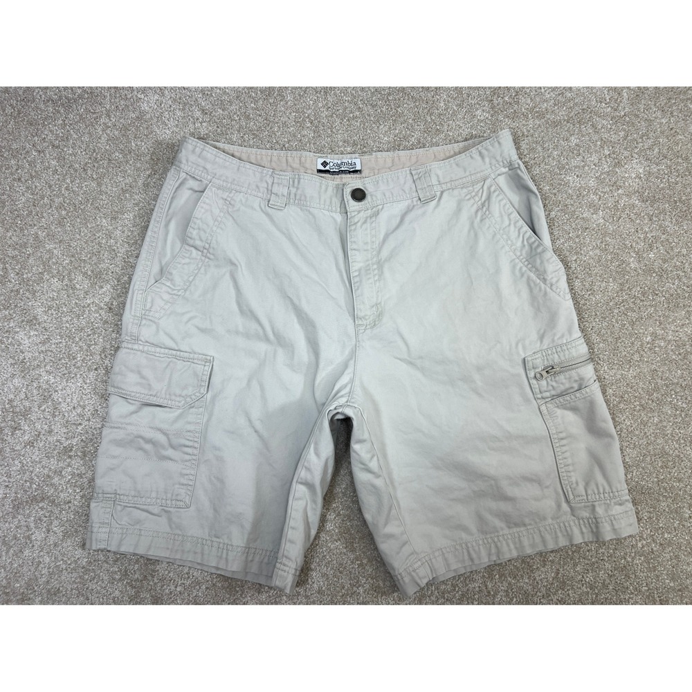 Columbia Sportswear‎ Company Men's Beige Cargo Shorts Size 34